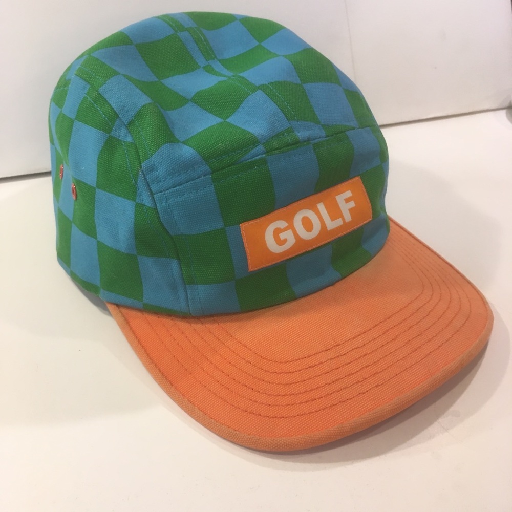Golf Wang 5-panel checkerboard cap
